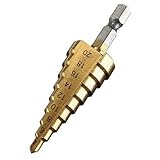 1pcsチタンステップドリルビット4-20mm HSS電動工具HSSウッドメタル掘削