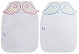O’ｚ star 汗取りパッド 綿 素材 かわいい 天使の羽 ベビー キッズ 小物 (S, Aセット)