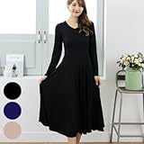 授乳服 授乳 ワンピース 無地 シンプル ベーシック 美シルエット/SOD5301