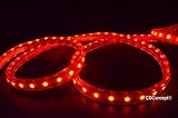 CBConcept UL Listed, 164 Feet,Super Bright 45000 Lumen, Red, Dimmable, 110-120V AC Flexible Flat LED