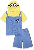 [ミニオン]MINION パイルなりきりTスーツ(半袖トップス+ハーフパンツ) ボーイズ イエロー 日本 160 (日本サイズ160 相当)
