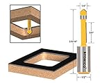 Yonico 14174 Panel Pilot Flush Trim Router Bit with 1/2 Shank, 0.25 by Yonico
