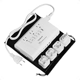 TESSAN 変圧器 600W 海外旅行用 純正弦波 220Vから100V 変圧器付き変換プラグ BF/O/L/B3/Cタイプ 1.2M延長コード付 PD35W QC30W急速充電 イギリス オーストラリア 韓国 ヨーロッパ イタリア インド対応