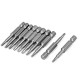 uxcell　ドライバービット　六角ヘッド　2.5mm　磁気　六角シャンク　6.3ｍｍ　10個入り