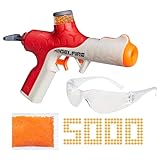 Nerf Pro Gelfire ツイストショットブラスター、150FPS、5,000ジェルファイアラウンド、Tプルプライミング、80ラウンドホッパー内蔵、アイウェア、対象年齢14歳以上。