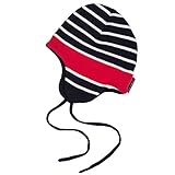 Polarn O Pyret Signature Stripe Wind Proofヘルメット(新生児) カラー: ブルー