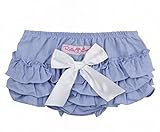 Rufflebutts ラッフルバッツ おむつカバー フリルブルマ　春夏　上品シャンブレー Chambray RuffleButt (3-6m(65cm), ブルーシャンブレー) [並行輸入品]