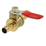 uxcell　ボールバルブ　フルポート　ガス空気圧　コネクター穴OD8mm　レバーハンドル