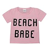 Cutelove 子供服 半袖 Tシャツ 夏 女の子 文字プリント 赤ちゃん 可愛い 柔らか おしゃれ ショートスリーブ