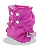 Cloth Diaper Cover - Breathable, Waterproof Cover Sewn to a Soft Microfleece Inner Layer in Bright P