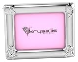Krysaliis Sterling Silver Animal Rectangle Frame - Pink Stand [並行輸入品]