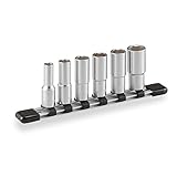 トネ(TONE) ディープソケットセット(6角・ホルダー付) HSL306 差込角9.5mm(3/8") 内容6点