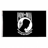 Annin Flagmakers 378997 5 ft. x 8 ft. POW- MIA Single Reverse Nylon-Glo Color Fast Flag