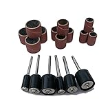 (アグロス) 100個セット 9 / 15mm サンディング バンド サンド ルーター ビット 研磨 3.17mm 2個 軸付 (9mm)