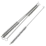 uxcell スチールワイヤーチューブブラシ　ステンレス鋼線管クリーニングブラシ　27cm長さ　直径8mm　5個