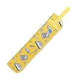 ドラムスティック バッグケース コンパクト ジッパー式 ハンドルショルダーストラップ (イエロー)