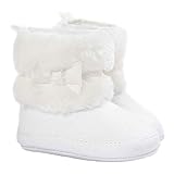 AutumnFallベビー蝶結びKeep Warmソフトソール雪ブーツソフトベビーベッドシューズ幼児用ブーツ 12