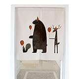 Crazyカートjapanese-style Doorway Curtainタペストリー – Include FREEテンションロッド 33.5"x59.1"(85x150cm) ML12-L