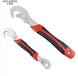 多機能2ピースユニバーサルレンチ調節可能なグリップレンチセット9-32ミリメートルラチェットレンチスパナツール手ツール-Tw piece