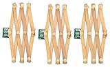 Lot of 3 – home-aide拡張可能なフック木製壁Pegラック – 木製Expandingアコーディオンスタイル