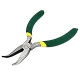 12.5センチメートルロング春はメタルミニ曲がった鼻プライヤーニッパーをロード