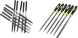 【Alimama】 金工用ヤスリ 鉄工ヤスリ 精密やすり 組やすり 16点セット (180mm)