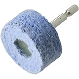 ヤナセ インパクト用 軸付麻バフホイール 研磨剤含浸タイプ 【6.35mm軸】 φ50×25×6.35 NSK50