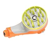 Perfk ペット　入浴ツール　シャワーヘッド　ウォーター　スプレーヘッド　実用　便利　全3色 - オレンジ
