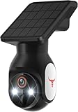 【実質無料】Fekmia 2K 防犯カメラ Q25-H 屋外 ソーラー充電 ワイヤレス 360°広角 カラー暗視 IP65防水 双方向通話