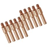 P Prettyia 10pcs　MIG/MAG 溶接コンタクトノズル　ガスノズル 接触チップ 全5サイズ　 - 1.4mm