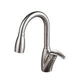 Kraus KPF-2121 Single Lever Stainless Steel Pull Out Kitchen Faucet by Kraus