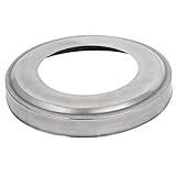 uxcell 手すり部品　ブラケット　ハンドレールプレートカバー　 手すりベースプレートカバー 丸パイプ用 手すりフィッティング