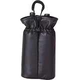 Picnic Plus Psm-113Bll Double Bottle Pouch Black Faux Leather