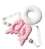 Plus Nao(プラスナオ) 赤ちゃん用 パッド付 リュック ベビー ヘッドガード リュックタイプ 頭部保護パッド 頭ガード 転ぶ 頭 ハチ セーフテ - ピンク