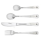 Personalised 4 Piece Train Motif Cutlery Set by C.P.M.