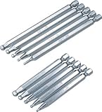 エイト 六角棒ビット テーパーヘッド 対辺6.35mm 溝9mm 単品 EA645MMX100