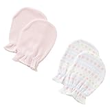 西松屋 2枚組ベビーミトン（ノルディック柄） 【新生児50-60cm】　ピンク