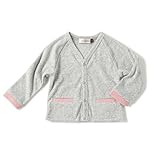 D.fesense パイルカーディガン/ 80cm /杢グレー AP704110780