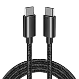 USB-C & USB-C ケーブル(3m, ブラック) SLEIJAOOE【20Gbps転送/PD3.0/QC3.0対応 100w急速充電 /4K@60Hz映像出力/ 】USB 3.2 Gen 2x2ケーブル タイプc ケーブル usb type c ケーブル 超高耐久【編組ナイロン 】スマートフォン・タブレット・パソコン・ゲーム機等Type-C 機器対応