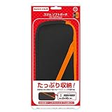 （Switch Lite用）スリムソフトポーチ（ブラックオレンジ） - Switch Lite