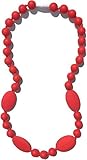 Nummy Beads - Jaden Silicone Teething Necklace - Apple (Red) [並行輸入品]