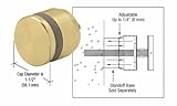 CRL真鍮調節可能な高さスタンドオフキャップfor 1 – 1 / 4 "ベース