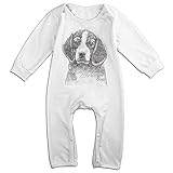 Raymondビーグル図面長袖ボディスーツ服装ホワイト カラー: ホワイト