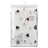 イサム商会 【日本製】 ペンギン柄 ふわふわバスタオル 赤ちゃんの肌にやさしいタオル