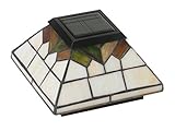 Classy Caps WG322 Stained Glass Wellington Solar Post Cap, 5" x 5" [並行輸入品]