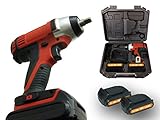 差込角9.5mm 18V Li-ion充電式インパクトレンチ バッテリー２個・ケース付き