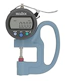 テクロック デジタルシックネスゲージ SMD565JL(測定範囲12mm目量0.001mm測定深さ30mm測定子・アンビル共φ10平)