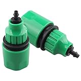 2個 4/7mm　8/11mm セット バーブ チューブ　 アダプタ キャピラリー ホース用 配管 散水用具 ガーデニング 芝生 庭園 温室　点滴灌漑