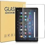 TRkin 対応 fire HD 10 / HD 10 Plus 2021 強化ガラスフィルム 対応 fire HD 10 2021 液晶保護フィルム 気泡ゼロ 高透過率 硬度9H 指紋防止 飛散防止 耐衝撃 超薄0.3MM 2.5D ラウンドエッジ加工