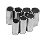 SK Hand Tool 1862 Drive Deep Metric Set Socket,3/8-Inch, 7-Piece [並行輸入品]